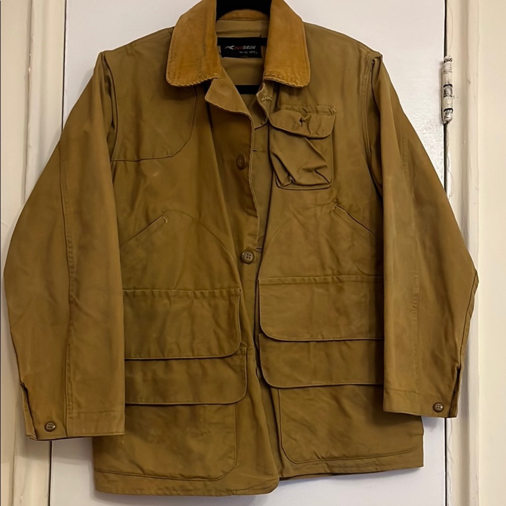 Vintage Redhead Bone Dry Brown Jacket with Corduroy Collar